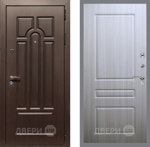 Входная металлическая Дверь Рекс (REX) Эврика FL-243 Сандал белый в Жуковский