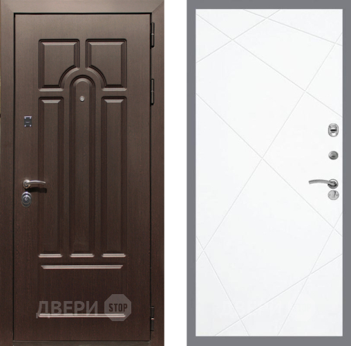 Входная металлическая Дверь Рекс (REX) Эврика FL-291 Силк Сноу в Жуковский