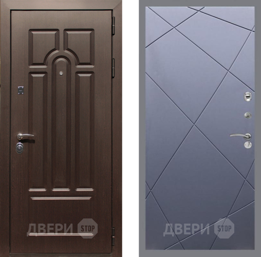 Входная металлическая Дверь Рекс (REX) Эврика FL-291 Силк титан в Жуковский