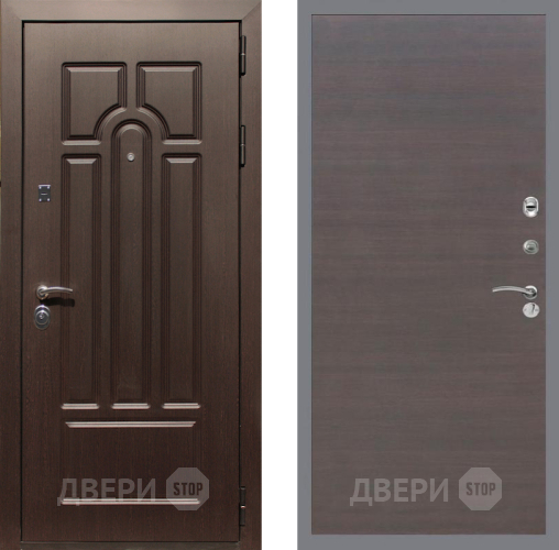 Входная металлическая Дверь Рекс (REX) Эврика GL венге поперечный в Жуковский