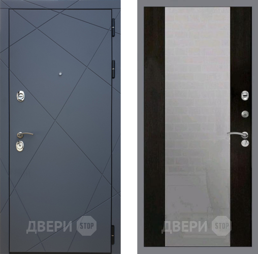 Дверь Рекс (REX) 13 Силк Титан СБ-16 Зеркало Венге в Жуковский