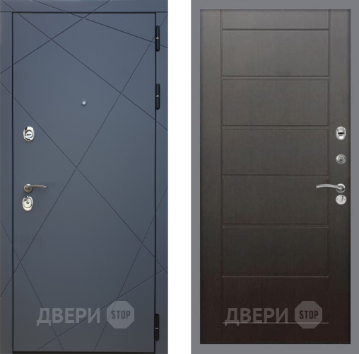 Входная металлическая Дверь Рекс (REX) 13 Силк Титан Сити Венге в Жуковский