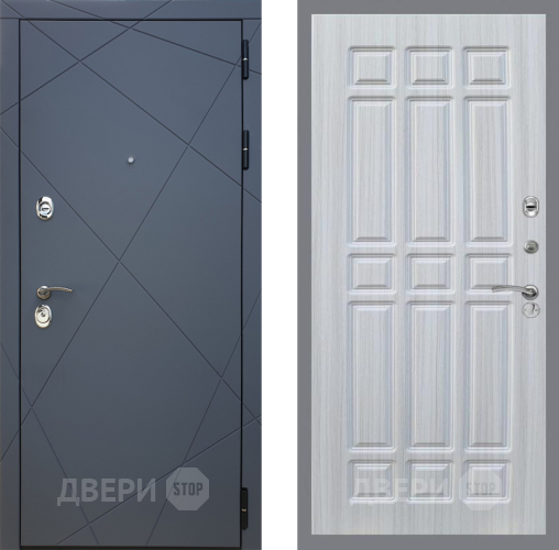 Входная металлическая Дверь Рекс (REX) 13 Силк Титан FL-33 Сандал белый в Жуковский