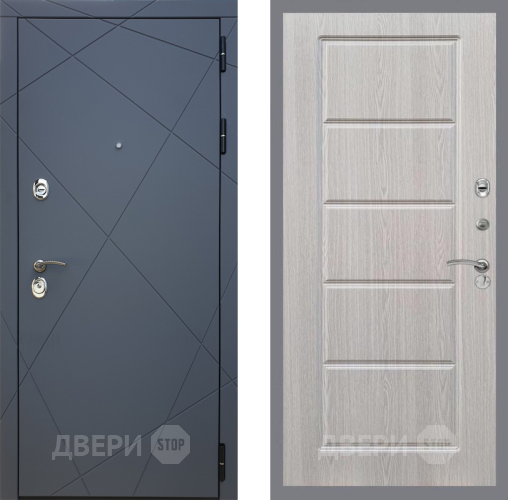 Входная металлическая Дверь Рекс (REX) 13 Силк Титан FL-39 Беленый дуб в Жуковский