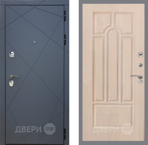 Входная металлическая Дверь Рекс (REX) 13 Силк Титан FL-58 Беленый дуб в Жуковский