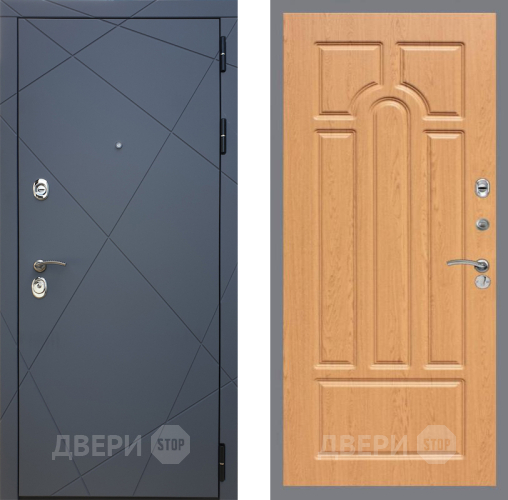 Входная металлическая Дверь Рекс (REX) 13 Силк Титан FL-58 Дуб в Жуковский