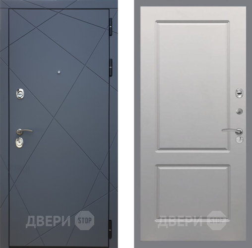 Входная металлическая Дверь Рекс (REX) 13 Силк Титан FL-117 Грей софт в Жуковский