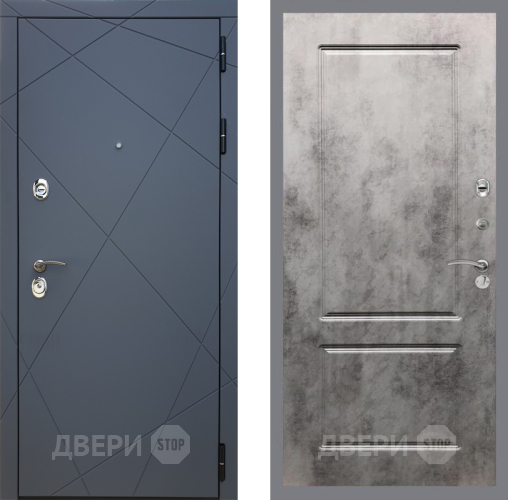 Входная металлическая Дверь Рекс (REX) 13 Силк Титан FL-117 Бетон темный в Жуковский