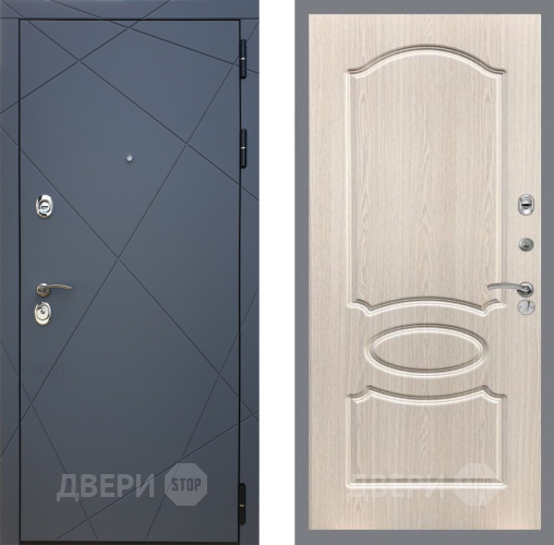 Дверь Рекс (REX) 13 Силк Титан FL-128 Беленый дуб в Жуковский