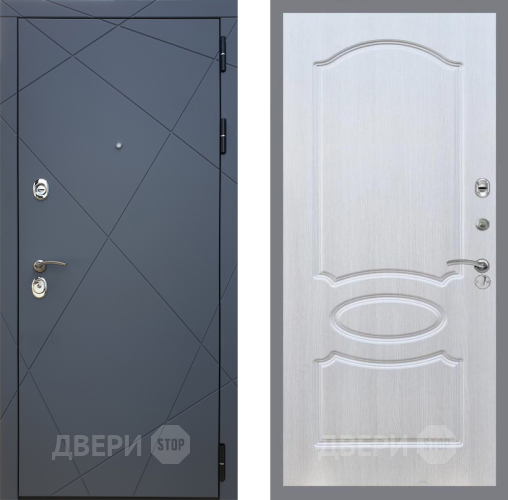 Входная металлическая Дверь Рекс (REX) 13 Силк Титан FL-128 Лиственница беж в Жуковский