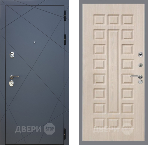 Входная металлическая Дверь Рекс (REX) 13 Силк Титан FL-183 Беленый дуб в Жуковский