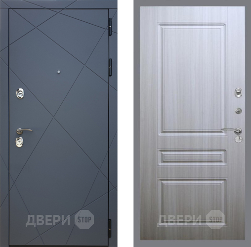 Входная металлическая Дверь Рекс (REX) 13 Силк Титан FL-243 Сандал белый в Жуковский