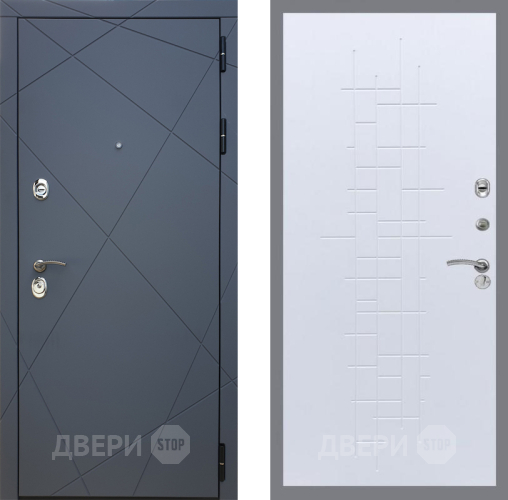 Входная металлическая Дверь Рекс (REX) 13 Силк Титан FL-289 Белый ясень в Жуковский