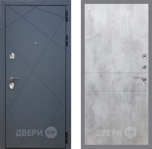 Входная металлическая Дверь Рекс (REX) 13 Силк Титан FL-290 Бетон светлый в Жуковский