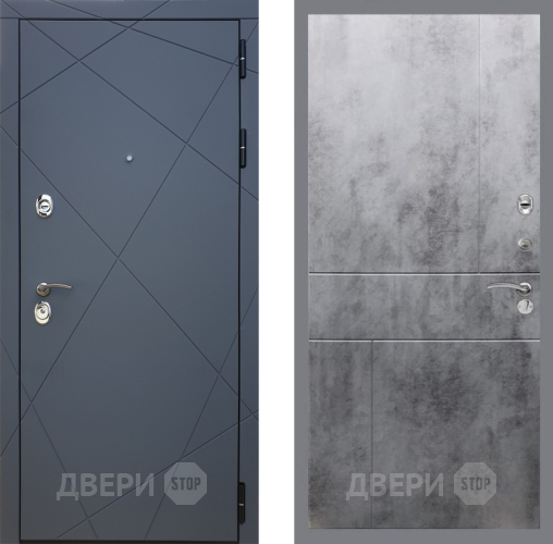 Входная металлическая Дверь Рекс (REX) 13 Силк Титан FL-290 Бетон темный в Жуковский
