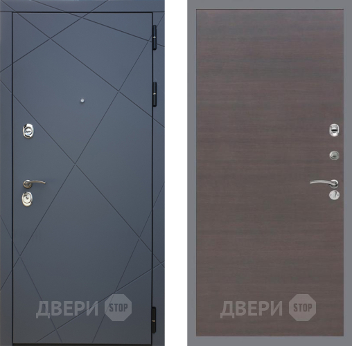 Дверь Рекс (REX) 13 Силк Титан GL венге поперечный в Жуковский