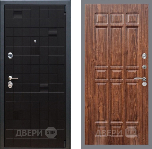 Входная металлическая Дверь Рекс (REX) 12 FL-33 орех тисненый в Жуковский