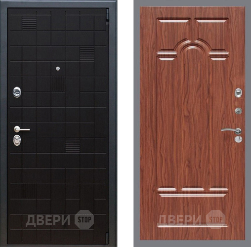 Входная металлическая Дверь Рекс (REX) 12 FL-58 орех тисненый в Жуковский