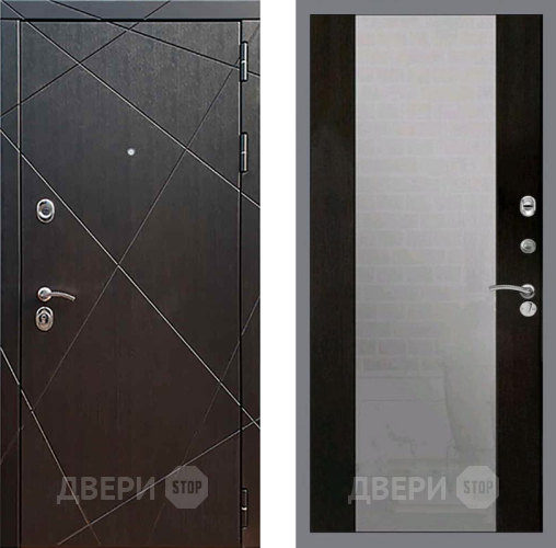 Входная металлическая Дверь Рекс (REX) 13 Венге СБ-16 Зеркало Венге в Жуковский