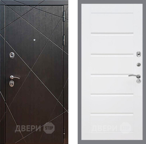 Входная металлическая Дверь Рекс (REX) 13 Венге Сити Белый ясень в Жуковский