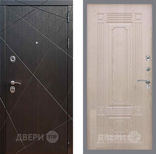 Входная металлическая Дверь Рекс (REX) 13 Венге FL-2 Беленый дуб в Жуковский