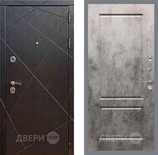 Входная металлическая Дверь Рекс (REX) 13 Венге FL-117 Бетон темный в Жуковский