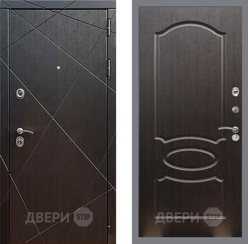 Входная металлическая Дверь Рекс (REX) 13 Венге FL-128 Венге светлый в Жуковский