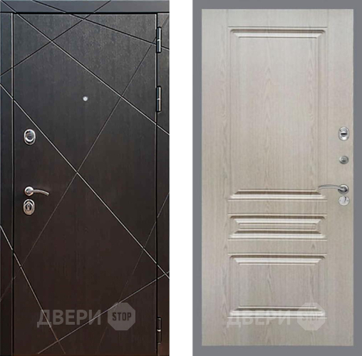 Входная металлическая Дверь Рекс (REX) 13 Венге FL-243 Беленый дуб в Жуковский