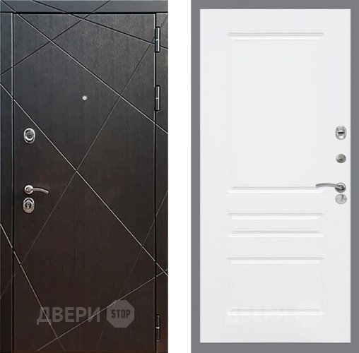 Входная металлическая Дверь Рекс (REX) 13 Венге FL-243 Силк Сноу в Жуковский