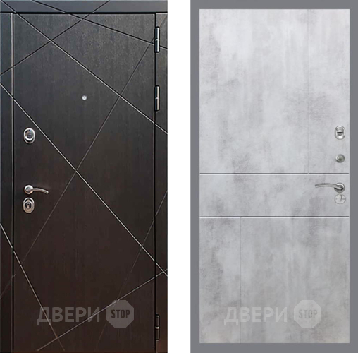 Входная металлическая Дверь Рекс (REX) 13 Венге FL-290 Бетон светлый в Жуковский