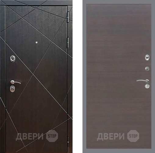 Входная металлическая Дверь Рекс (REX) 13 Венге GL венге поперечный в Жуковский