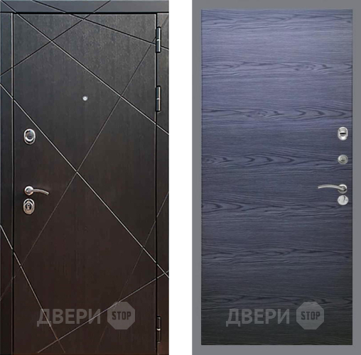 Входная металлическая Дверь Рекс (REX) 13 Венге GL Дуб тангенальный черный в Жуковский