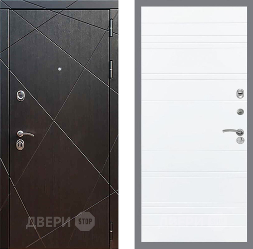 Входная металлическая Дверь Рекс (REX) 13 Венге Line Силк Сноу в Жуковский