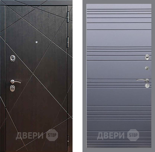 Входная металлическая Дверь Рекс (REX) 13 Венге Line Силк титан в Жуковский