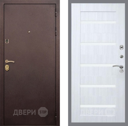 Дверь Рекс (REX) Лайт 3К СБ-14 стекло белое Сандал белый в Жуковский