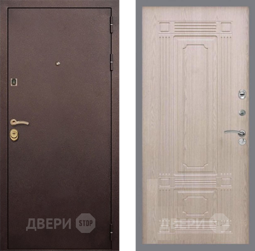 Входная металлическая Дверь Рекс (REX) Лайт 3К FL-2 Беленый дуб в Жуковский