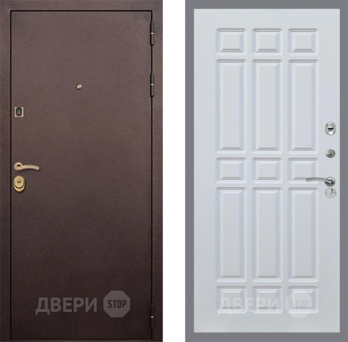 Входная металлическая Дверь Рекс (REX) Лайт 3К FL-33 Белый ясень в Жуковский
