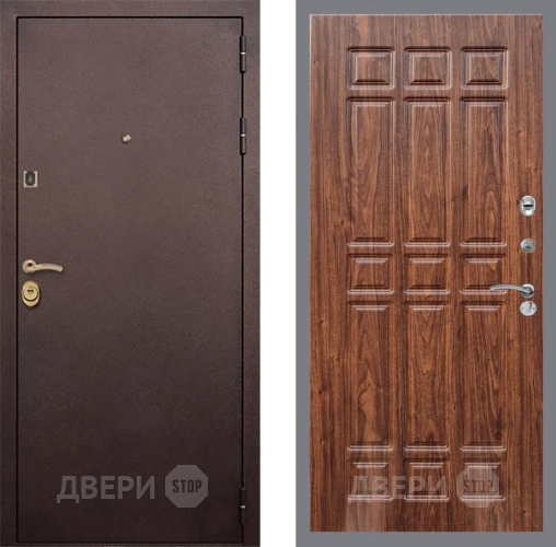 Входная металлическая Дверь Рекс (REX) Лайт 3К FL-33 орех тисненый в Жуковский