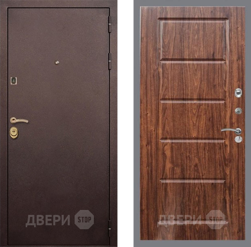Входная металлическая Дверь Рекс (REX) Лайт 3К FL-39 орех тисненый в Жуковский