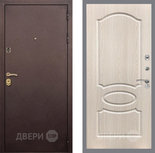 Входная металлическая Дверь Рекс (REX) Лайт 3К FL-128 Беленый дуб в Жуковский
