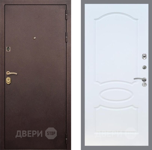 Входная металлическая Дверь Рекс (REX) Лайт 3К FL-128 Белый ясень в Жуковский