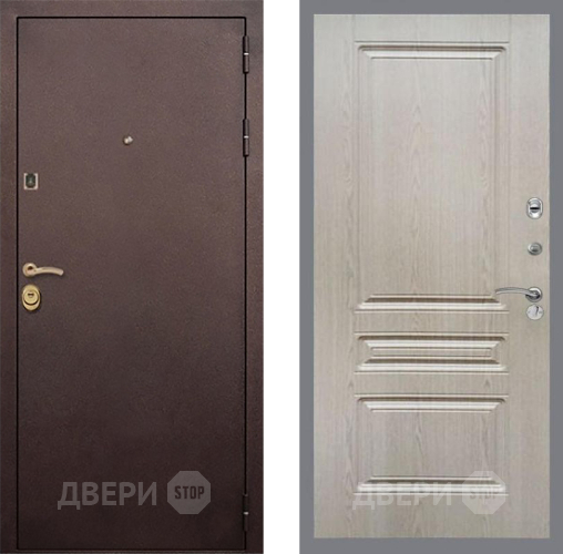 Входная металлическая Дверь Рекс (REX) Лайт 3К FL-243 Беленый дуб в Жуковский