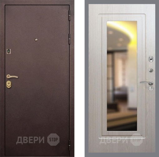 Входная металлическая Дверь Рекс (REX) Лайт 3К FLZ-120 Беленый дуб в Жуковский
