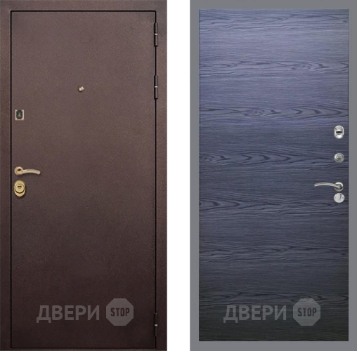Входная металлическая Дверь Рекс (REX) Лайт 3К GL Дуб тангенальный черный в Жуковский