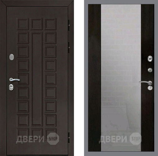 Входная металлическая Дверь Рекс (REX) Сенатор 3К СБ-16 Зеркало Венге в Жуковский