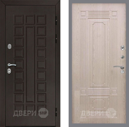 Входная металлическая Дверь Рекс (REX) Сенатор 3К FL-2 Беленый дуб в Жуковский