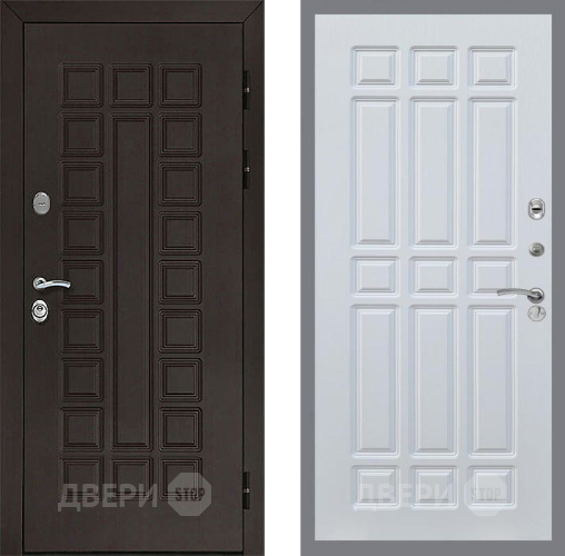 Входная металлическая Дверь Рекс (REX) Сенатор 3К FL-33 Белый ясень в Жуковский