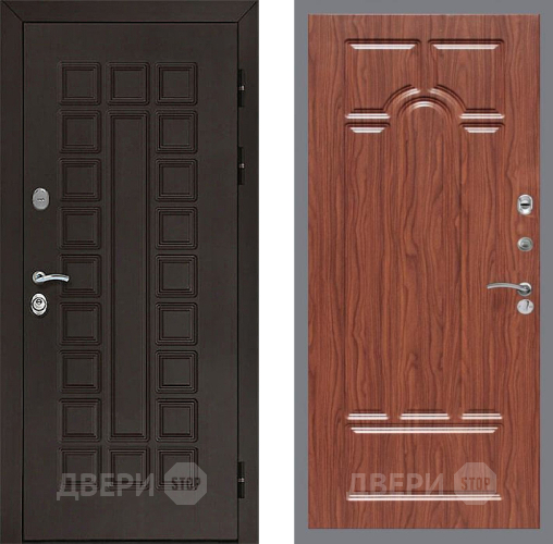 Дверь Рекс (REX) Сенатор 3К FL-58 орех тисненый в Жуковский