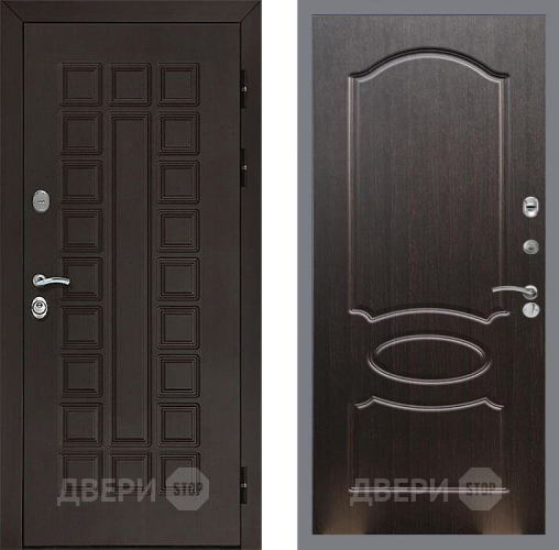 Входная металлическая Дверь Рекс (REX) Сенатор 3К FL-128 Венге светлый в Жуковский