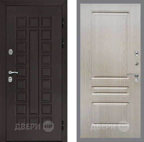 Входная металлическая Дверь Рекс (REX) Сенатор 3К FL-243 Беленый дуб в Жуковский
